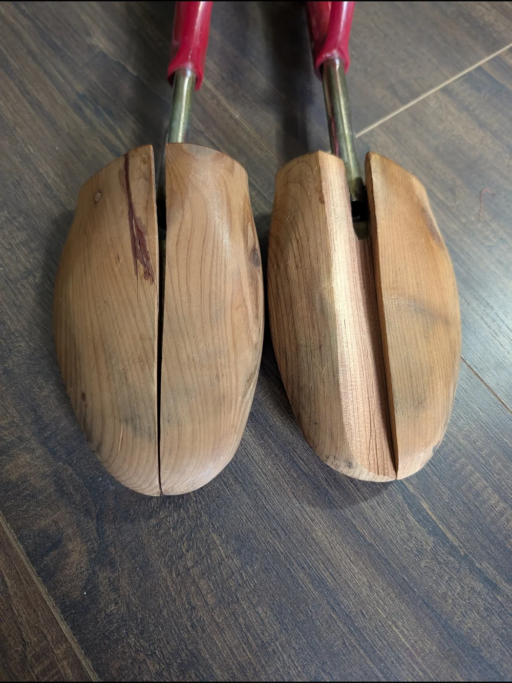 Florsheim Men's Mi USA Wooden Shoe Trees with Red Handles Travel Tree Rochester